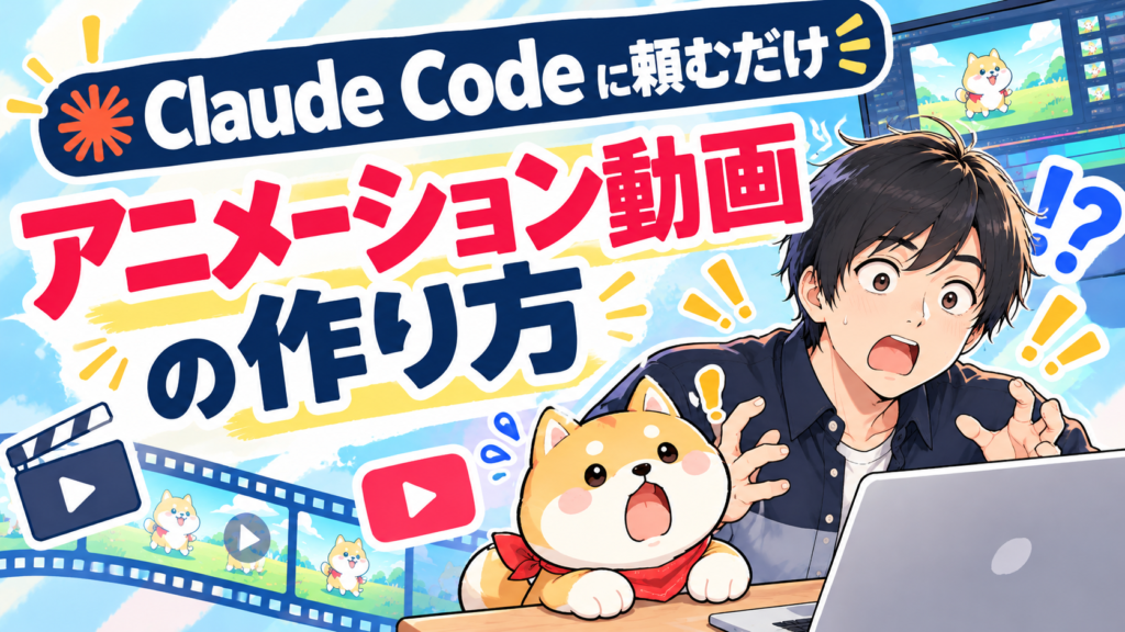 【Claude Codeに頼むだけ！】自動で完成するアニメーション動画の作り方